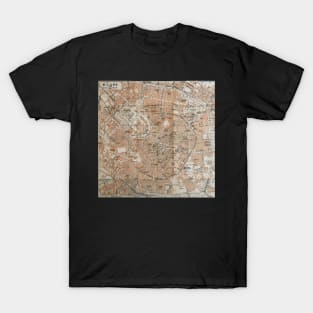 Map of Milan, Italy / Milano, Italia 1800s T-Shirt